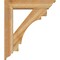 Ekena Millwork Merced Traditional Rough Sawn Bracket w/ Offset Brace, Western Red Cedar, 6"W x 24"D x 28"H BKT0604X24X28MRC01RWR - alternate 4